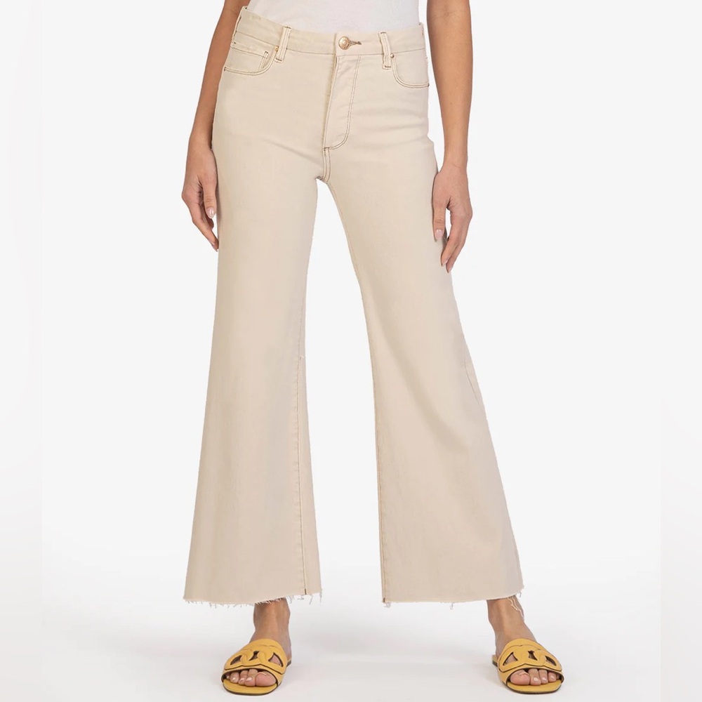 NWT Kut from the Kloth Meg High Rise Fab Ab Wide Leg, size 10